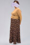 Viscose Flower Patterned 8 Piece Long Women's Prayer Skirt - 2