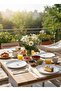 Set of 6 Stylish Cake Plates with Deer Pattern Elegant Traces Collection 21 cm Breakfast and Serving Plates - 4