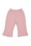 Baby Girl Ecru Pink Daisy Embroidered Ruffled Sleeves Double Set - 3