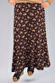 Viscose Flower Patterned 8 Piece Long Women's Prayer Skirt - 5