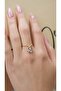 Gold Flower Design Adjustable Ring