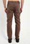 Men's Slim Fit Brown Trousers - 2