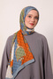Chain Patterned Silk Shawl
