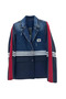 Tw3 Women's Denim Fabric Paneled Striped Detail Design Blazer Jacket - 4