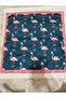 Snowflake and Flamingo Patterned Scarf - Filamingo Bandana - Gift - 3