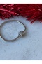 Star Detailed Silver Color Steel Bracelet Cord 18 cm - 2
