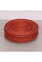 Passionflower Tile Color Rattan Wall Decor & Supla Set of 6 33 cm