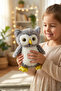 Owl Plush Toy 20 cm - Soft Sleeping Companion Gift