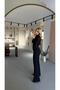 Belted Flared Black Fit Trousers - 4