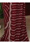 Maroon Fendy Saree - FFT5550 | Maroon - 3