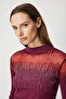 Transparent Detailed Stone Knitwear Sweater 60390-26K - 3