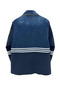 Tw3 Women's Denim Fabric Paneled Striped Detail Design Blazer Jacket - 2