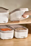 2-Piece Wheeled Sliding Lid Food Storage Container for Grains and Legumes, 12 Liters - 2