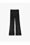 Glitter Star Patterned Flared Pants