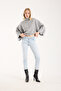 Yumoş Rope Cape Mock Neck Batwing Sleeve Women Sweater - 8