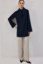 LONG COLLAR CREPE TUNIC - 2