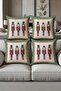 Digital Printed Soft Textured 4-Piece Throw Pillow Cover Set Krl0092