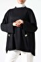 Polyviscose Wide Cut Tunic with Metal Brooch Detail – Stylish & Modern Design - 2