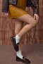 Women's Burgundy Thick Poly Sole Casual Loafer with Chain Accessories - 2