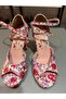 “Flor De Pasión” – Red Floral Patterned 8.5 cm 13 Pont Tango Dance and Ballroom Shoes - 6