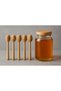 5-Piece Wooden Honey Spoon Set – Natural Wooden Honey Dipper – Honey Serving Spoon