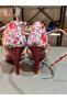 “Flor De Pasión” – Red Floral Patterned 8.5 cm 13 Pont Tango Dance and Ballroom Shoes - 5