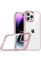 حافظة ASMA Flora متوافقة مع هاتف iPhone 14 Pro Max - ذهبي وردي
