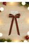 Red Green Gold Long Tail Ribbon Shiny Christmas Buckle, Bow Buckle, Children's Buckle Hand Made Gro - 2