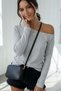 Black-Grimelange 2-Pack Women's Off-Shoulder Boat Neck Relaxed Fit Long Sleeve T-Shirt - 2