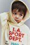 Unisex Text Printed Hooded Children's Sweatshirt - 2