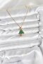 Chain Gold Color Pine Tree Model Christmas Themed Women's Necklace - Ebj251201W38476 - 2