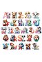 Shaped Alphabet Sticker Set (5 Sheets) - 3