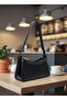Women's Black Leather Shoulder Bag – Handbag, Shoulder Bag, Special Model Élan - 6