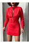 Zippered Coat - Red | |   F1551 - 4