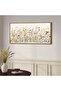 Large Framed Wall Art Boho Flowers Canvas with Outer Frame (50x100 cm) - 6