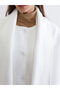Alita City Lcw Modest White Shawl Collar Women's Coat with a Difference - 3