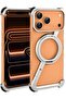 iPhone 17 Pro Max Case - 360° Rotation Kickstand, Aluminum Frameless Bumper (Silver) - 7