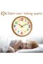 Kids' 12 Inch Colorful Silent Non-Ticking Analog Wall Clock for Nursery and Classroom - 4