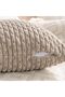 Set of 4 Neutral Corduroy Throw Pillow Covers 18x18 Inch - 6