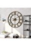 Oversize Farmhouse Metal Wall Clock 40cm - Antique Gold, Silent Non-Ticking - 3