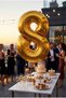 Giant Size Gold Yellow Number Foil Balloon 76 cm - Shiny Number Balloon - Birthday Anniversary Party Decoration