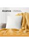 Decorative Throw Pillow Inserts, Square Euro Sham, Polyester Microfiber, 2 Count, White