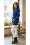 Parliament Blue Hooded Lace-Up Pocket Detailed Standard Size Knitwear Sweater - 2