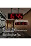 Double-Sided Digital Wall Clock - Large LED, Timer, Alarm, Temperature & Date (Red) - 3