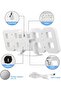 3D Digital Wall Clock, 24x8.5cm LED, 12/24H Temp & Date, USB Nightlight, Alarm - 2