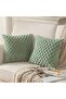 2-pack Super Soft Plush Faux Fur Decorative Throw Pillow Covers 18x18 inch (Sage Green) - 2