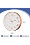 Wall Clock, 12 Inch Silent Non-Ticking Battery Operated Round Wall Clock (Gold) - 3