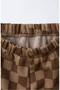 Boy's Tracksuit Set Bottom Striped Top Sweatshirt Brown - 5