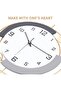 Large Wall Clock with Pendulum Silent Quartz, Battery Operated 16x25.6 inch - 2