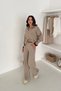 Zipper Detailed Oversized Knitwear Bottom-Top Set Aw25Au0049 - 5
